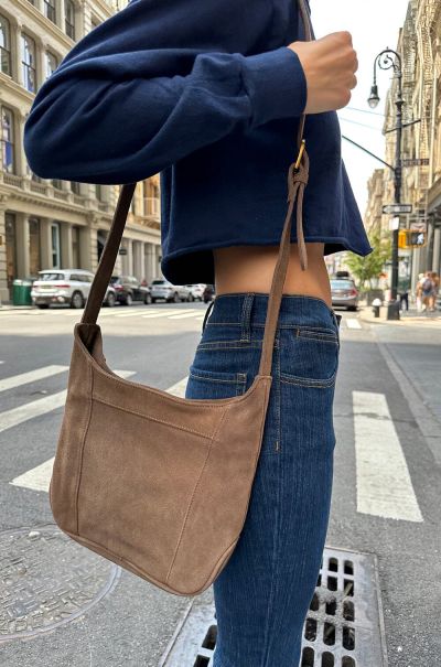Brown Leather Shoulder Bag Women Bags & Backpacks Brandy Melville