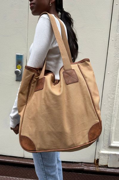 Tote Bag Ivory Brandy Melville Women Bags & Backpacks