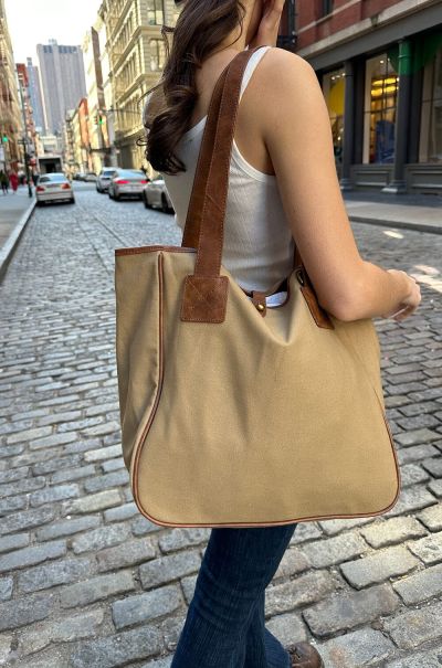 Women Bags & Backpacks Brandy Melville Sand Tote Bag