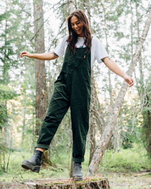 Women Fir Tree Meadows Cord Dungarees Passenger Clothing Dungarees & Trousers Cashback
