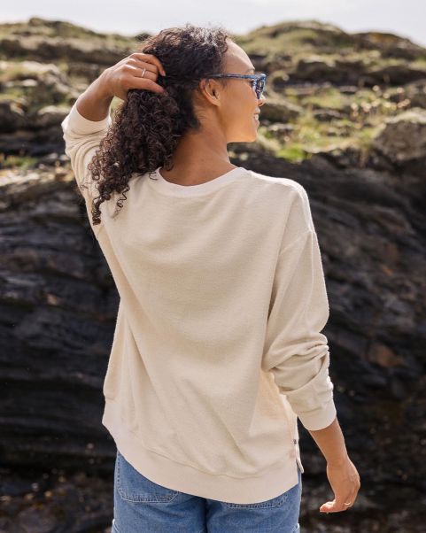 Women Passenger Clothing Fauna Organic Cotton Textured Sweatshirt Birch Hoodies & Sweatshirts Effective