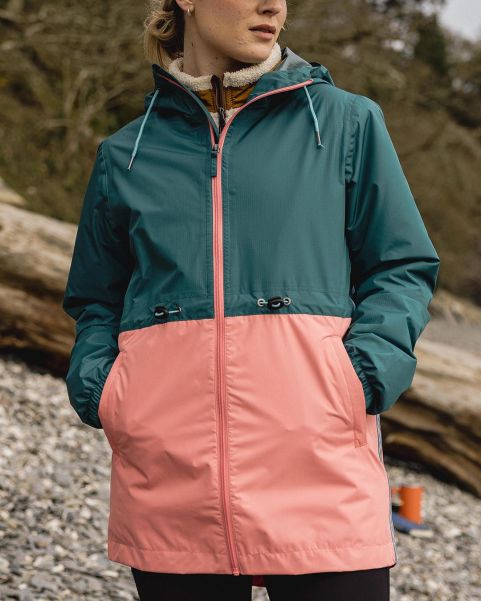 Passenger Clothing Store Nimbin Recycled Full Zip Water Resistant Jacket Women Jackets Mediterranean