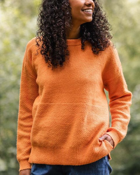 Apricot Passenger Clothing Knitwear Cove Recycled Knitted Jumper Top Women