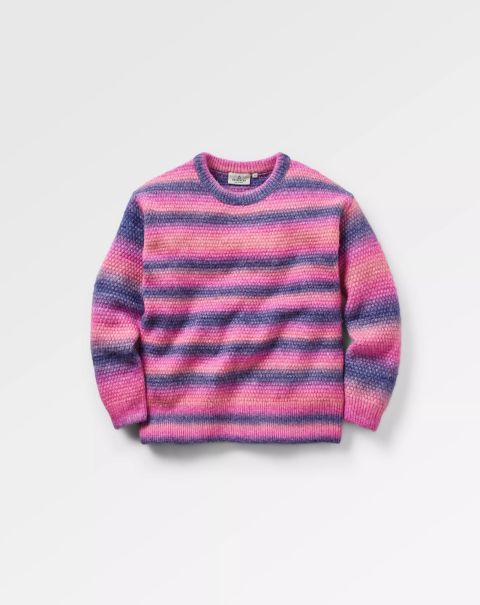 Fika Recycled Knitted Jumper Passenger Clothing Knitwear Women Crushed Berry Dip Distinctive