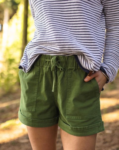 Women Shorts Passenger Clothing Carriso Organic Cotton Short Vineyard Green Proven