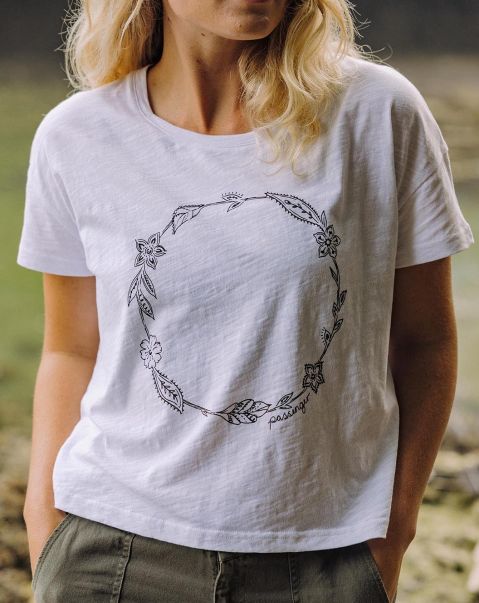 Special Price Tops & T-Shirts Daisy Chain Recycled Cotton T Women White Passenger Clothing