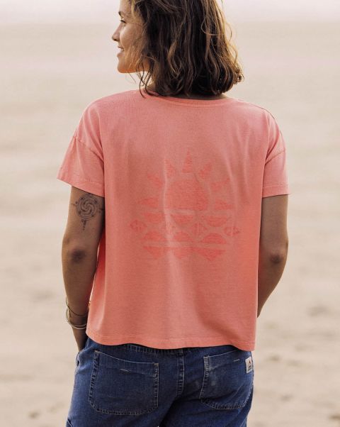 Women Tops & T-Shirts Outlet Mindful Recycled Cotton T Passenger Clothing Lobster Pink
