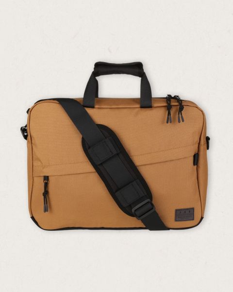 Golden Brown Recycled Messenger Bag Backpacks & Bags Quick Women Passenger Clothing