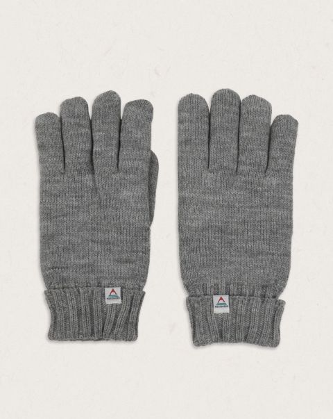 Passenger Clothing Pure Gale Recycled Acrylic Knitted Gloves Women Gloves Flecked Grey Marl