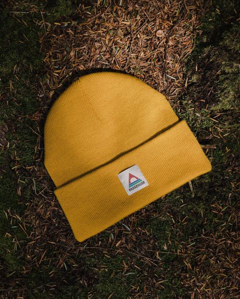 Core Recycled Low Beanies Passenger Clothing Mustard Yellow Women Professional